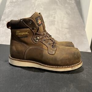 Thorogood 6” Iron River Moc Toe Boots Mens 9 D Brown Comp Toe